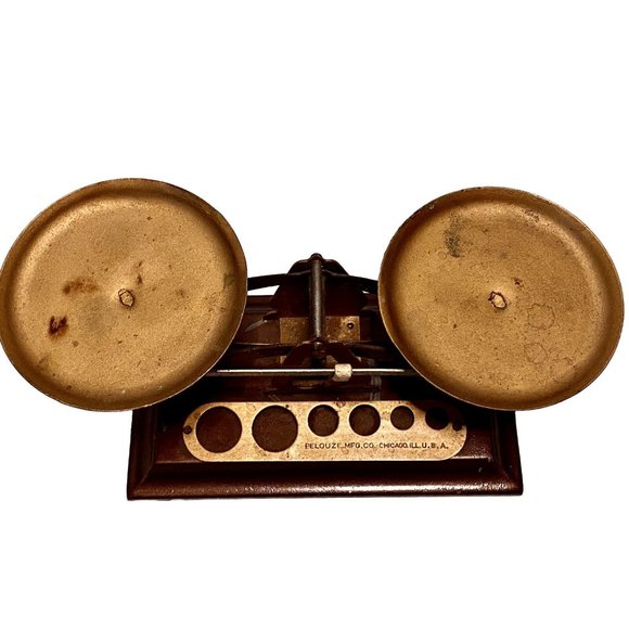 Antique Avoirdupois and Metric System Scale Pelouze Manufacturing Chicago USA - Picture 7 of 8